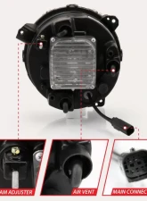 Anzo USA LED Projector Headlight Jeep Wrangler 2018-2019                                     - 111466 - Image 5