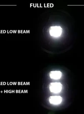 Anzo USA LED Projector Headlight Jeep Wrangler 2018-2019                                     - 111466 - Image 7