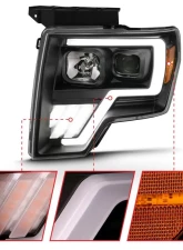 Anzo USA Projector Headlight Set w/Halo Ford                                     - 111469 - Image 3