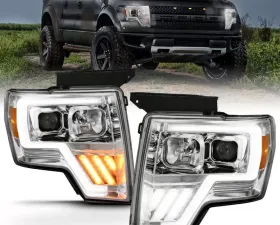 Anzo USA Projector Headlight Set w/Halo Ford