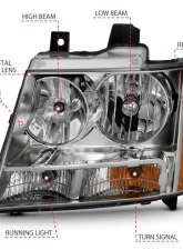 Anzo USA Crystal Headlight Set Chevrolet                                     - 111475 - Image 4