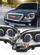 Anzo USA Crystal Headlight Set GMC Acadia 2007-2008                                     - 111476 - Image 6
