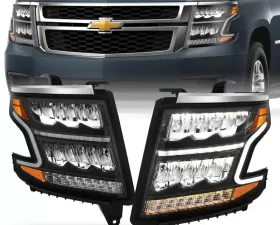 Anzo USA LED Crystal Headlight Chevrolet 2015-2020