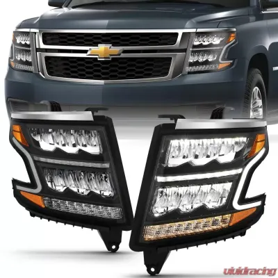 Anzo USA LED Crystal Headlight Chevrolet 2015-2020 - 111478
