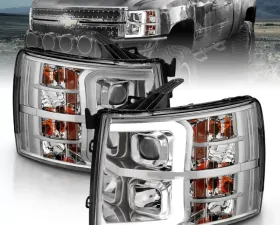 Anzo USA Projector Headlight Set Chevrolet Silverado 1500 2007-2013