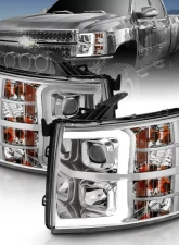 Anzo USA Projector Headlight Set Chevrolet Silverado 1500 2007-2013                                     - 111481 - Image 6