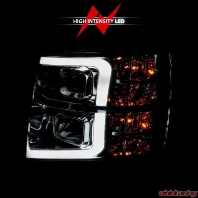 Anzo USA Projector Headlight Set Chevrolet Silverado 1500 2007-2013 - 111481