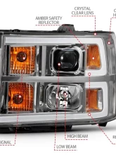 Anzo USA Projector Headlight Set GMC Sierra 2007-2014                                     - 111483 - Image 4
