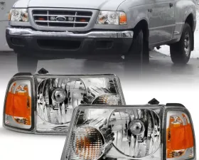 Anzo USA Crystal Headlight Set Ford Ranger 2001-2011
