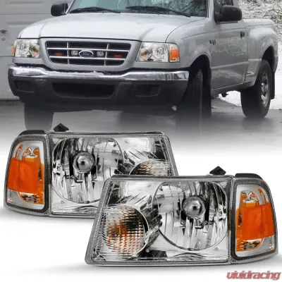 Anzo USA Crystal Headlight Set Ford Ranger 2001-2011 - 111484