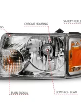 Anzo USA Crystal Headlight Set Ford Ranger 2001-2011                                     - 111484 - Image 4