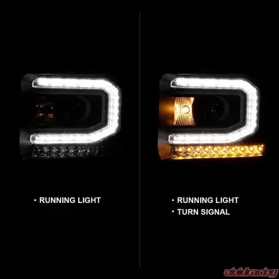 Anzo USA Projector Headlight Set GMC Sierra 2016-2019 - 111485