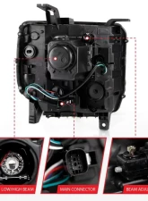 Anzo USA Projector Headlight Set GMC Sierra 2016-2019                                     - 111485 - Image 5