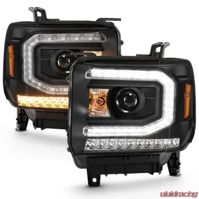Anzo USA Projector Headlight Set GMC Sierra 2016-2019 - 111485