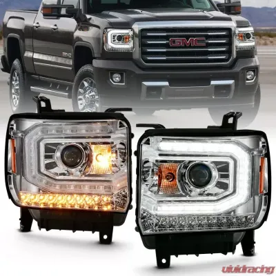 Anzo USA Projector Headlight Set GMC Sierra 2016-2019 - 111486