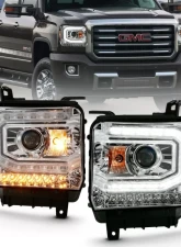 Anzo USA Projector Headlight Set GMC Sierra 2016-2019                                     - 111486 - Image 7