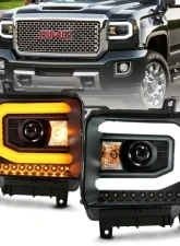 Anzo USA Projector Headlight Set GMC Sierra 2014-2016                                     - 111487 - Image 7