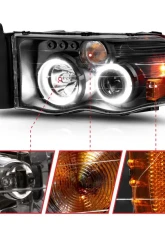 Anzo USA Projector Headlight Set w/Halo Dodge                                     - 111490 - Image 3