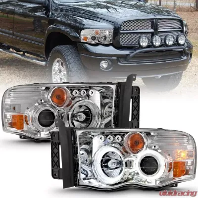Anzo USA Projector Headlight Set w/Halo Dodge - 111491