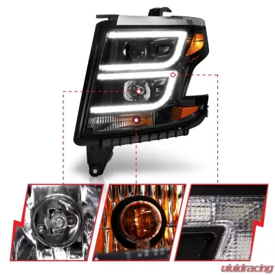 Anzo USA Projector Headlight Set Chevrolet 2015-2020 - 111492