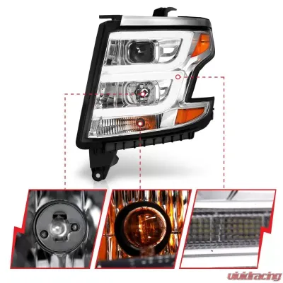 Anzo USA Projector Headlight Set Chevrolet 2015-2020 - 111493