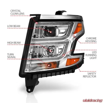 Anzo USA Projector Headlight Set Chevrolet 2015-2020 - 111493