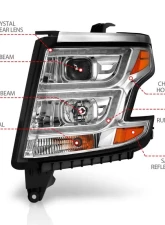 Anzo USA Projector Headlight Set Chevrolet 2015-2020                                     - 111493 - Image 4