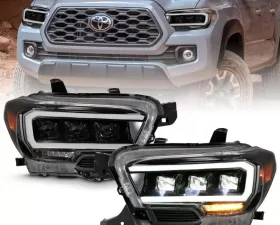 Anzo USA LED Projector Headlight Toyota Tacoma 2016-2018