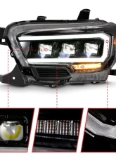 Anzo USA LED Projector Headlight Toyota Tacoma 2016-2018                                     - 111496 - Image 3