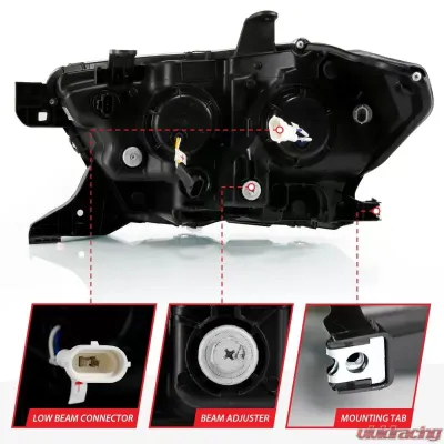 Anzo USA LED Projector Headlight Toyota Tacoma 2016-2018 - 111496