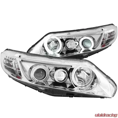 Anzo USA Projector Headlight Set w/Halo Honda Civic 2006-2011 - 121061