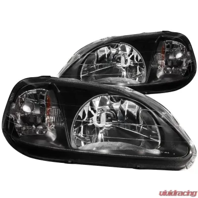 Anzo USA Crystal Headlight Set Honda Civic 1999-2000 - 121070