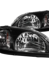 Anzo USA Crystal Headlight Set Honda Civic 1999-2000                                     - 121070 - Image 2