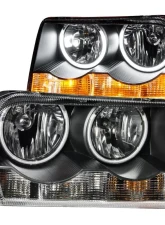 Anzo USA Crystal Headlight Set w/Halo Chrysler 300C 2005-2010                                     - 121138 - Image 3