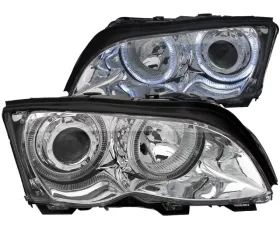 Anzo USA Projector Headlight Set w/Halo BMW 2002-2005