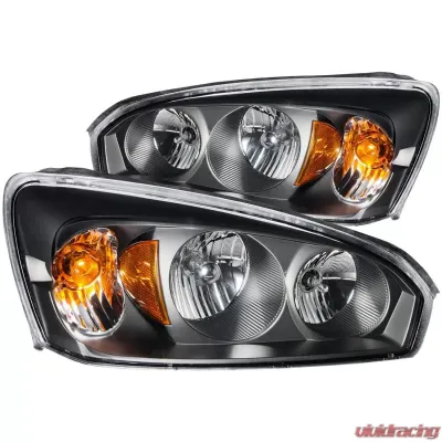 Anzo USA Crystal Headlight Set Chevrolet Malibu 2004-2007 - 121221