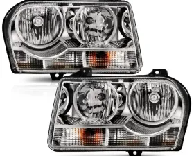 Anzo USA Crystal Headlight Set Chrysler 300 2005-2010