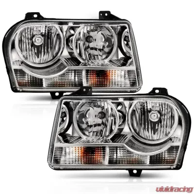 Anzo USA Crystal Headlight Set Chrysler 300 2005-2010 - 121529