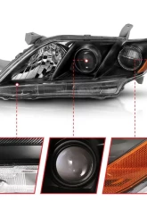 Anzo USA Projector Headlight Set Toyota Camry 2007-2011                                     - 121539 - Image 3