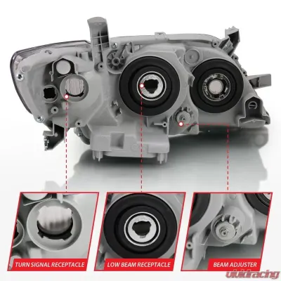 Anzo USA Projector Headlight Set Toyota Camry 2007-2011 - 121539