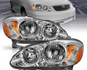 Anzo USA Crystal Headlight Set Toyota Corolla 2005-2008