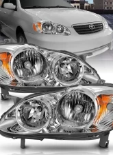 Anzo USA Crystal Headlight Set Toyota Corolla 2005-2008                                     - 121540 - Image 5