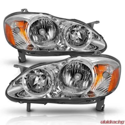Anzo USA Crystal Headlight Set Toyota Corolla 2005-2008 - 121540