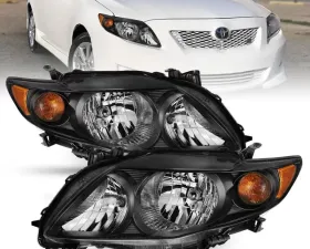 Anzo USA Crystal Headlight Set Toyota Corolla 2009-2010