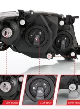 Anzo USA Crystal Headlight Set Toyota Corolla 2009-2010                                     - 121541 - Image 5