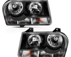 Anzo USA Crystal Headlight Set Chrysler 300C 2005-2010