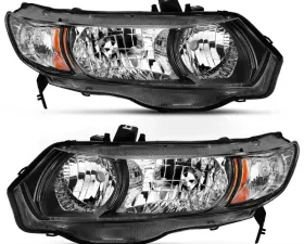 Anzo USA Crystal Headlight Set Honda Civic 2006-2009