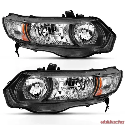 Anzo USA Crystal Headlight Set Honda Civic 2006-2009 - 121546