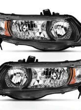 Anzo USA Crystal Headlight Set Honda Civic 2006-2009                                     - 121546 - Image 2