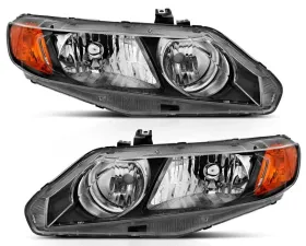 Anzo USA Crystal Headlight Set Honda Civic 2006-2011